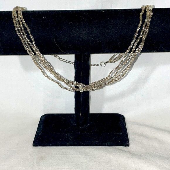 Multi layered beaded necklace - Picture 1 of 7